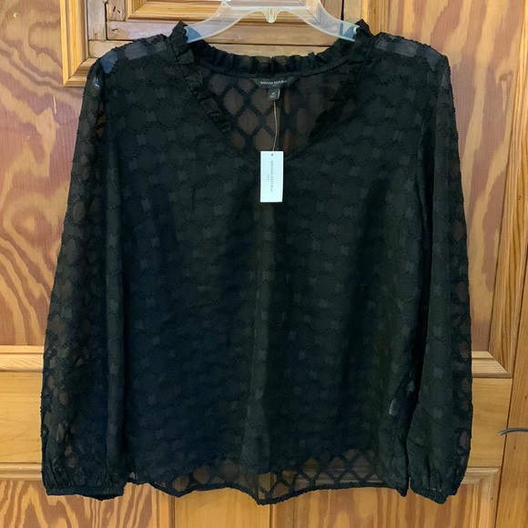 Banana Republic Tops - NWT banana republic black sheet blouse size M